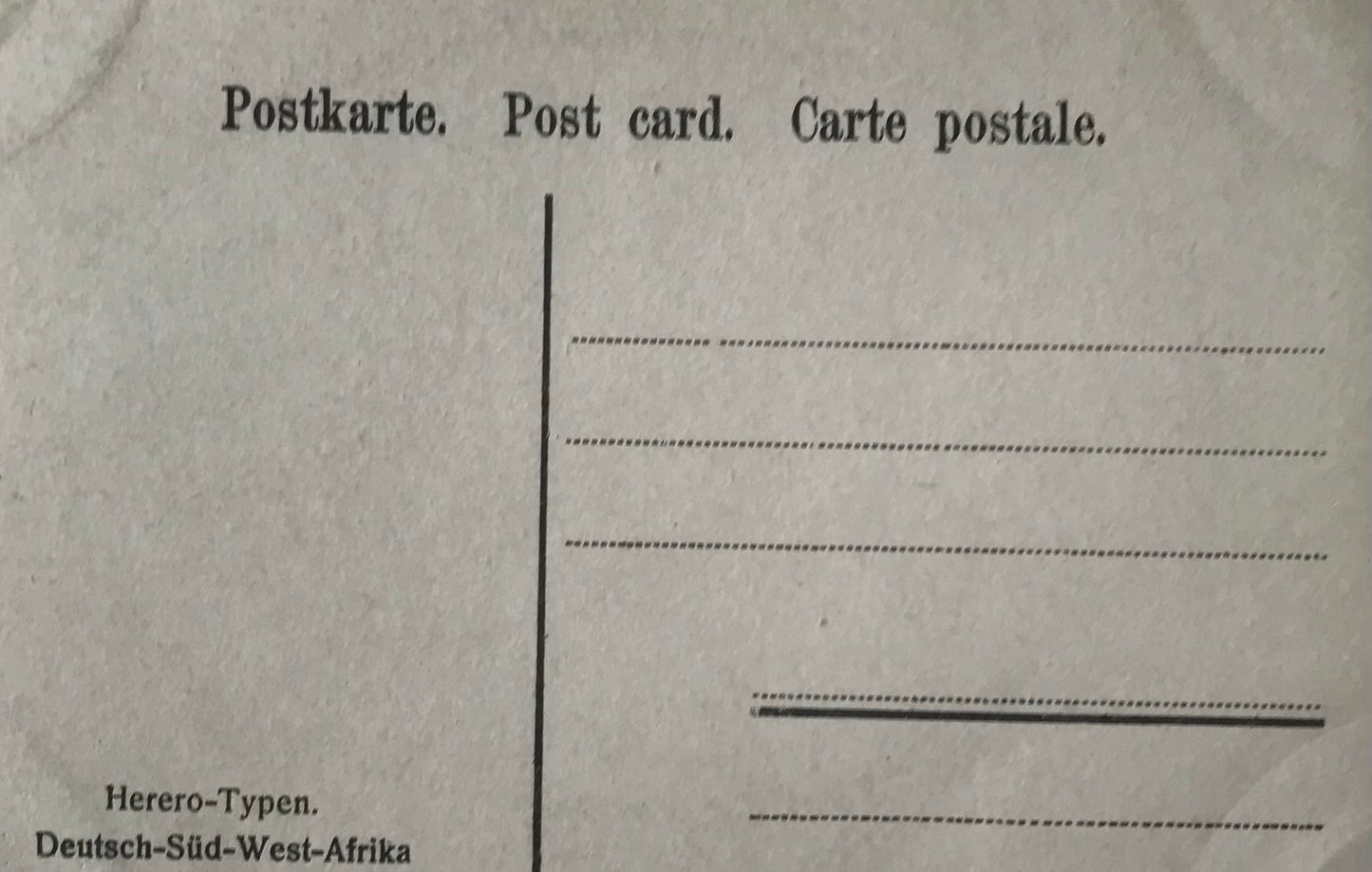 PC Tribes 19.6 - DSWA Postkarte - Herero Typen / GSWA post card - type of Hereros