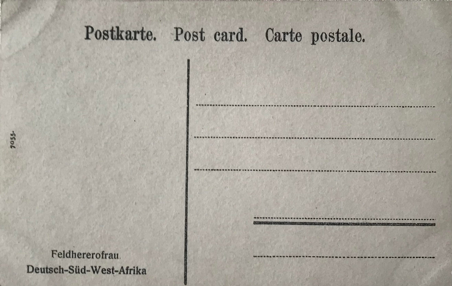 PC Tribes 19.8. DSWA Postkarte - Feldhererofrau / GSWA post card - field Herero woman