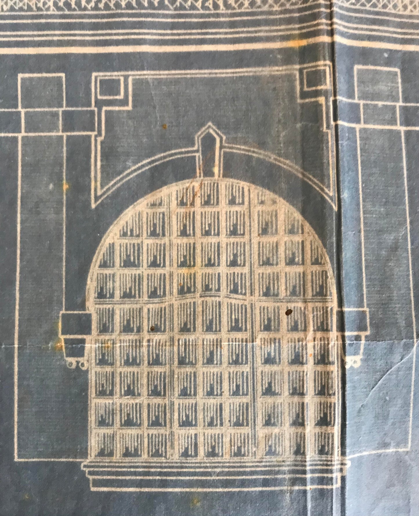 Prints 5.1. Original Blaudruck - Deutsch Evangelisch-Lutherischen Kirche, Swakopmund, DSWA, 1909 /  Original blueprint of the Evangelical Lutheran Church, Swakopmund, GSWA