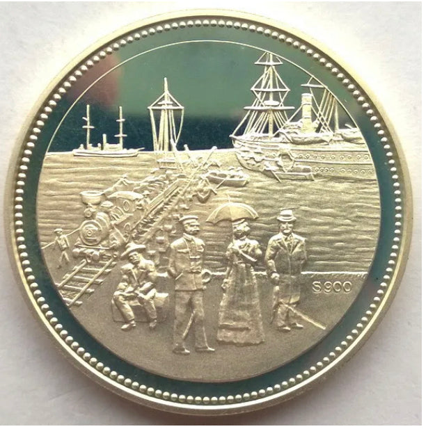 Silver Medaillon - mint condition - 1892 to 1992 Swakopmund, Namibia - S900