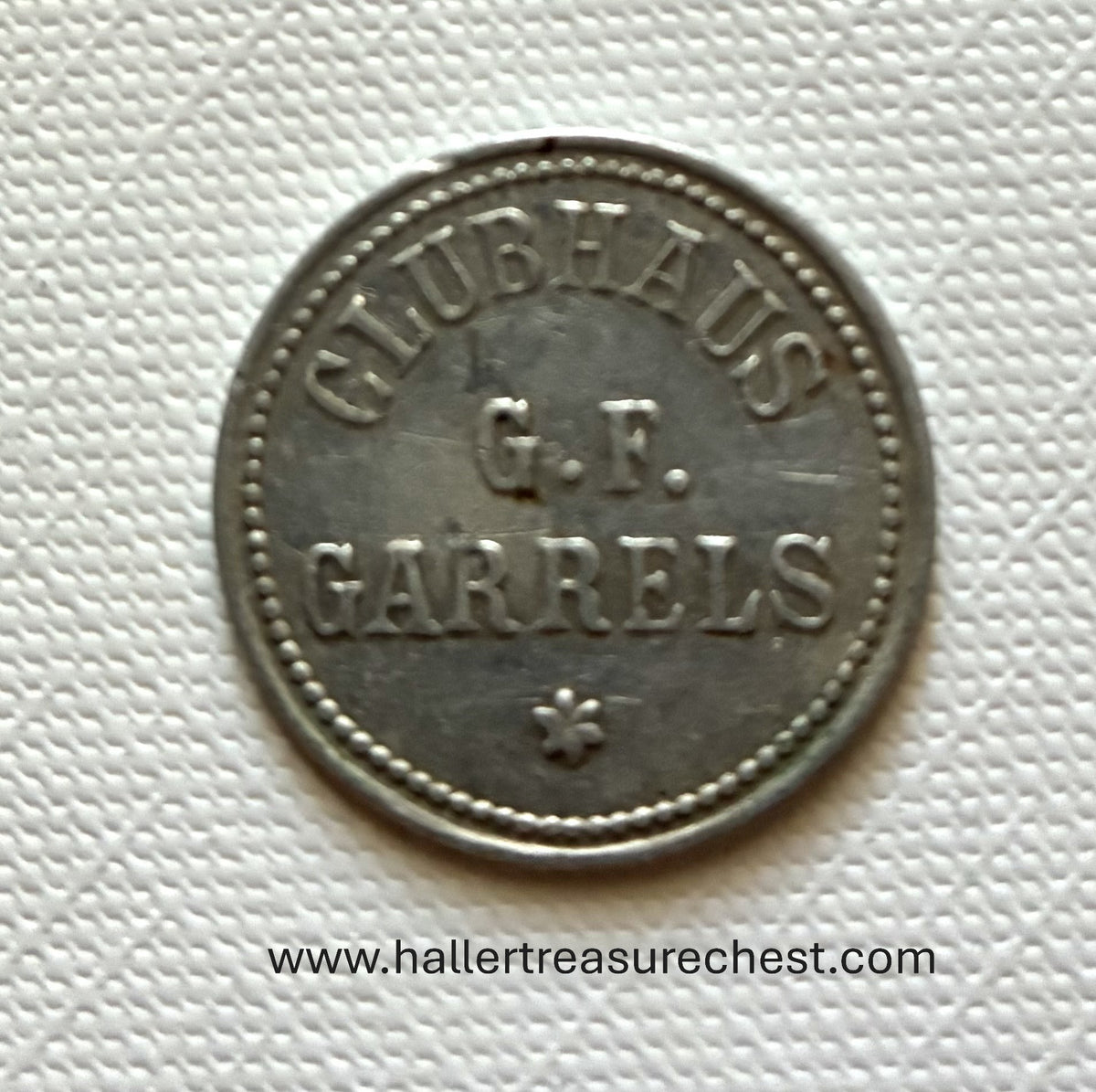 Token 11 – G.F. Garrells – South-West Africa – 20 Trade Token, c. 1900–1930