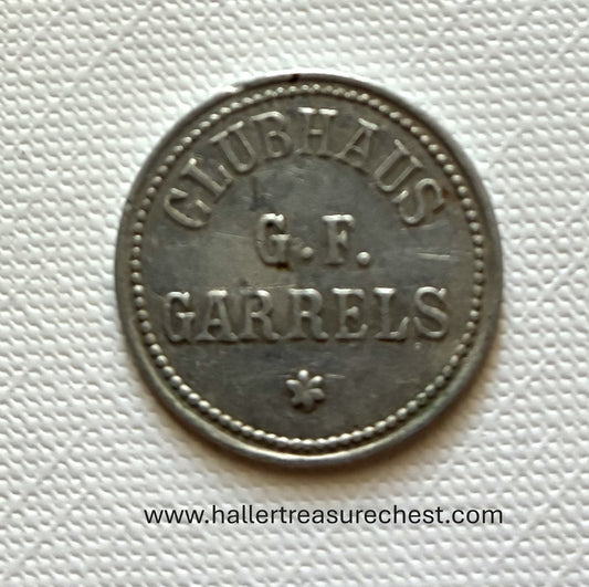 Token 11 – G.F. Garrells – South-West Africa – 20 Trade Token, c. 1900–1930