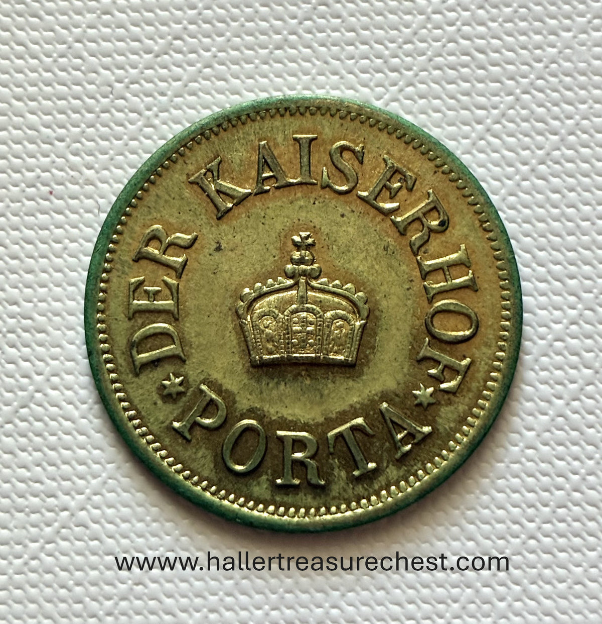 Token 12 – DER KAISERHOF PORTA – Hotel Kaiserhof, Porta Westfalica, Germany, c. 1891–1914