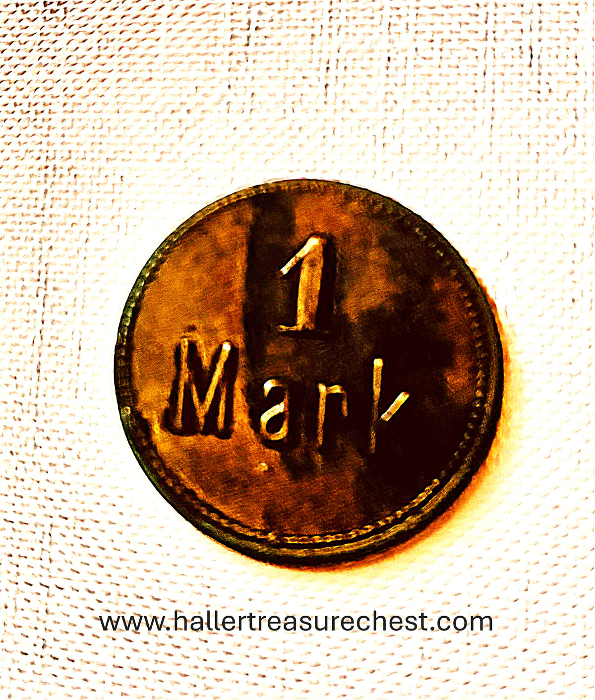 Token 1 - DSWA - German South West Africa – 1 Mark Military Token of the 3rd Company, Keetmanshoop/Kanus, c. 1900–1914
