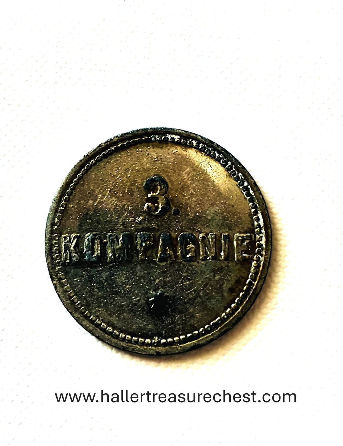 Token 2 - DSWA - German South West Africa – ½ Mark Military Token of the 3rd Company, Keetmanshoop/Kanus, c. 1900–1914