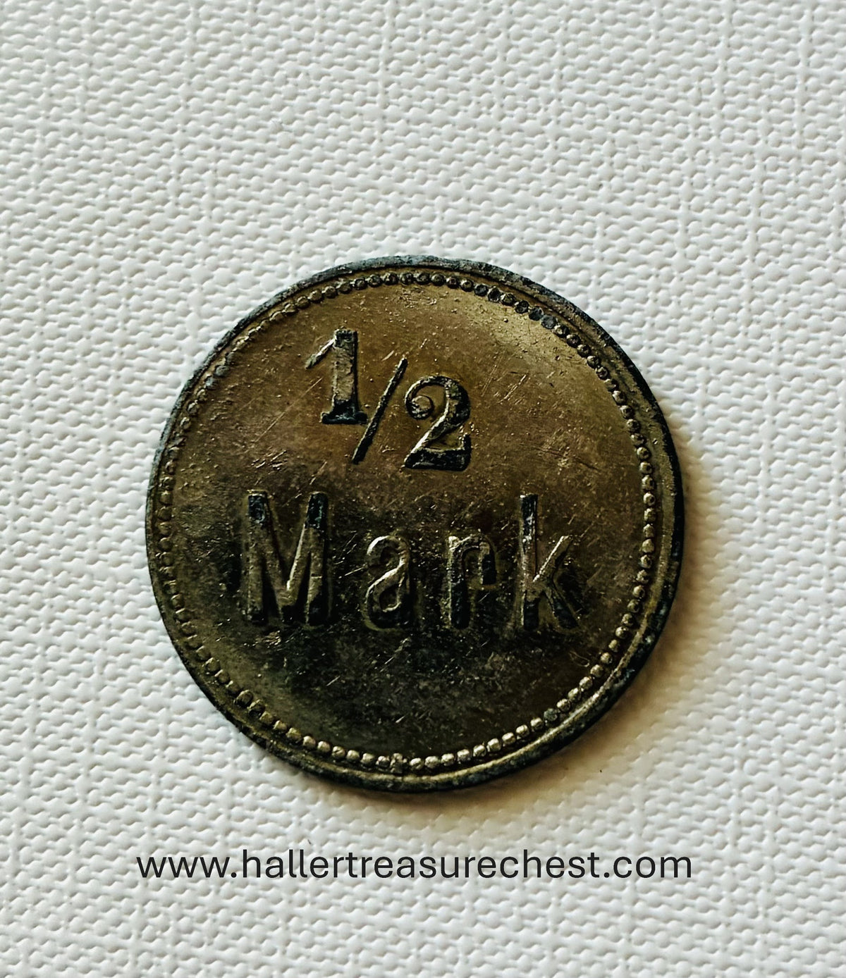 Token 2 - DSWA - German South West Africa – ½ Mark Military Token of the 3rd Company, Keetmanshoop/Kanus, c. 1900–1914