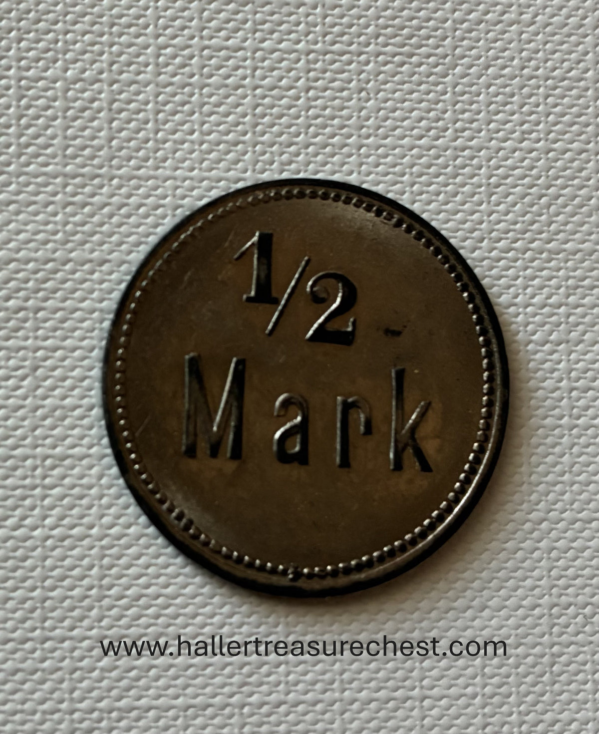 Token 3 - DSWA - German South West Africa – ½ Mark Military Token of the 3rd Company, Keetmanshoop/Kanus, c. 1900–1914