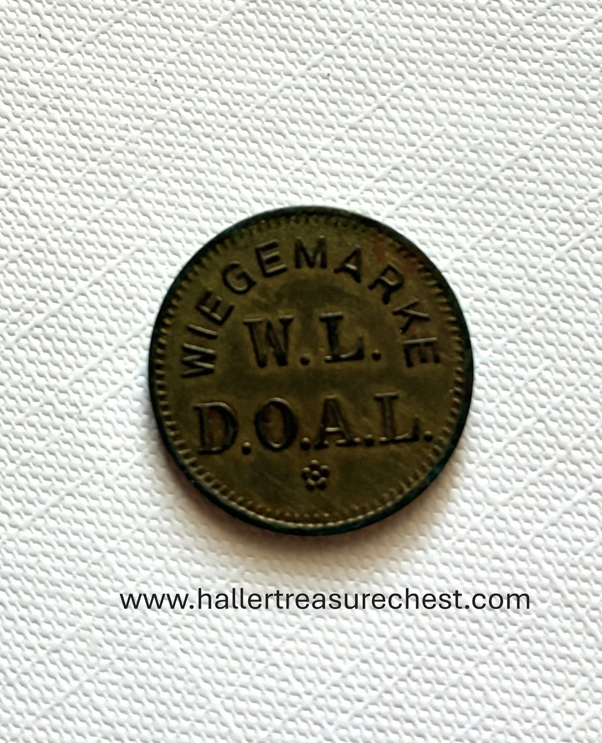 Token 7 - Wiegemarke - Woermann Linie and Deutsch-Ostafrika Linie - 1891