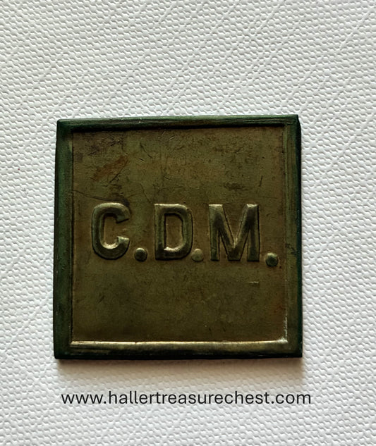 Token 8 - SWA - South West Africa – 1 Shilling C.D.M. Company Token, c. 1920–1930