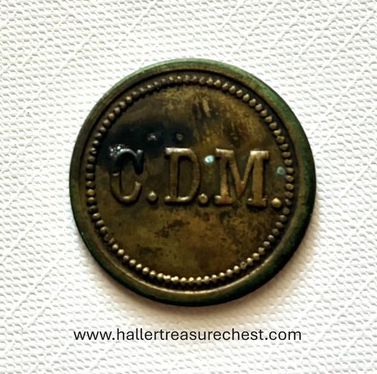 Token 9 - SWA - South West Africa – 2 Shillings C.D.M. Company Token, c. 1920–1930