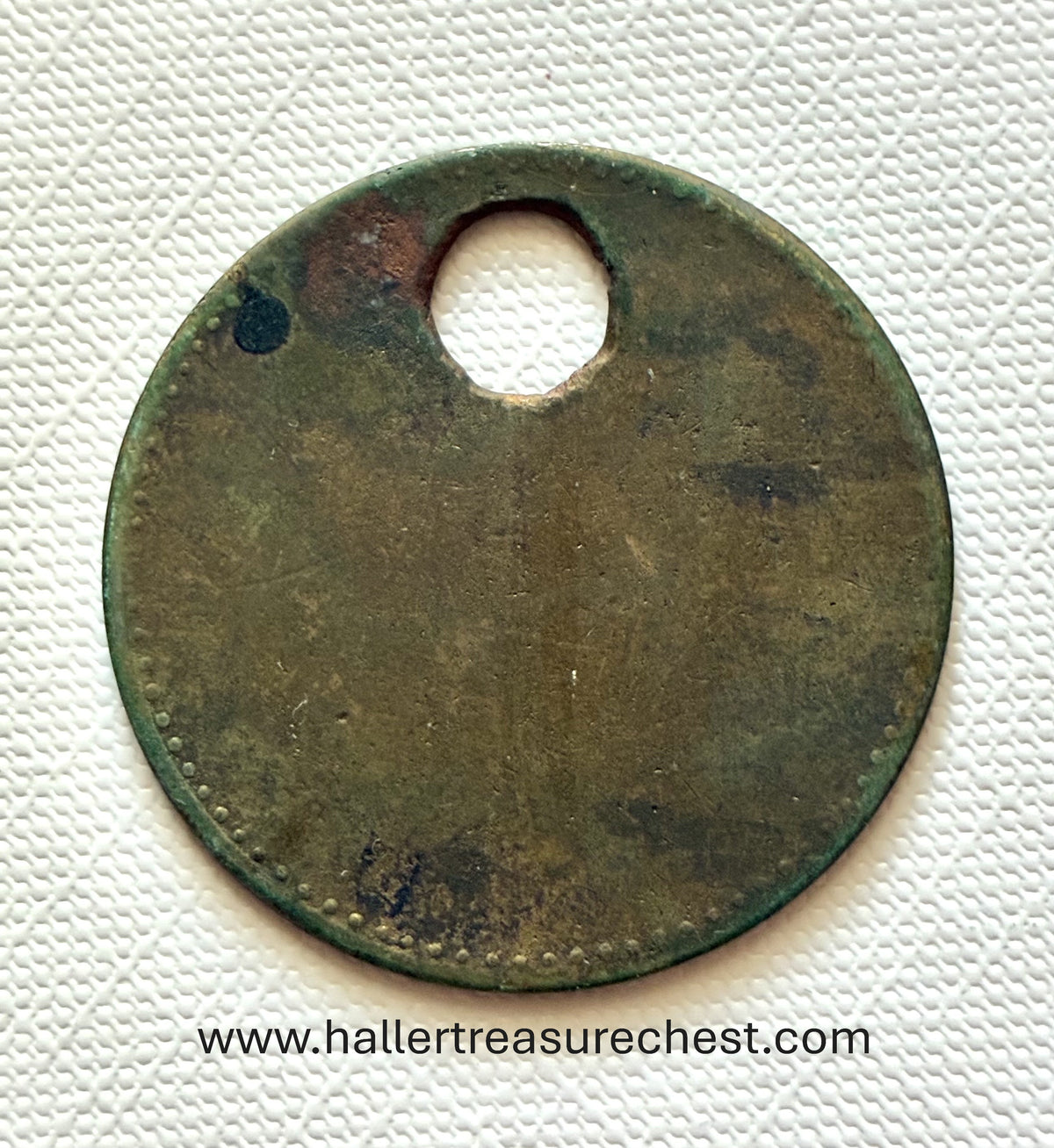 Token 13 – DSWA – German South West Africa – “PROV. AMT WINDHOCK / 1 BROD” Bread Token, c. 1900–1914