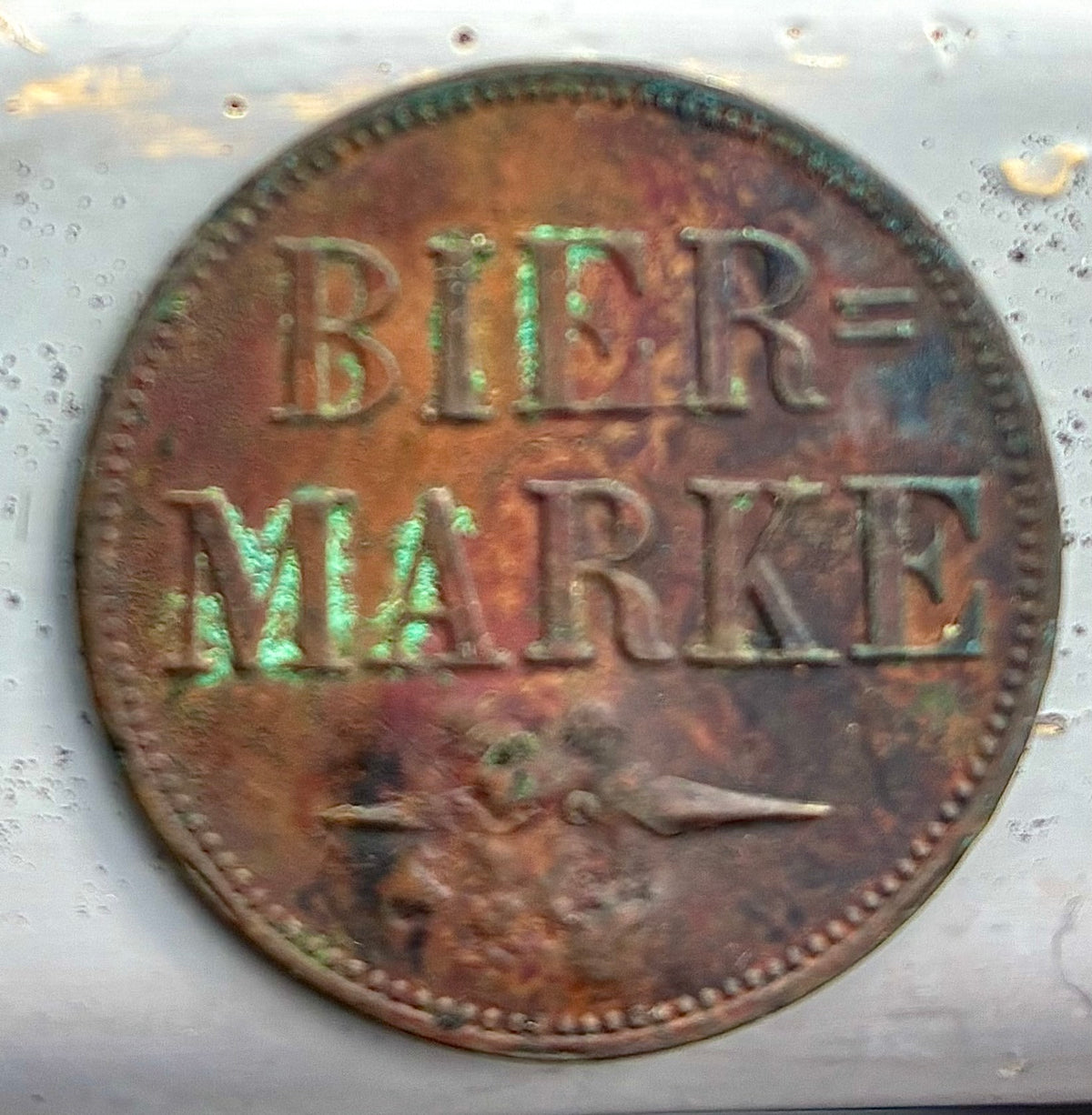 Token 20 – DSWA – German South West Africa – Turnverein Windhuk Biermarke, c. 1900–1914