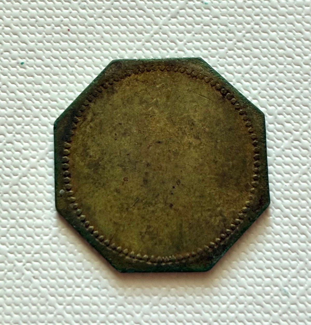 Token 24 – DSWA – German South West Africa – Kaiserliches Hafenbauamt Swakopmund – Brass Harbour Construction Token, c. 1900–1914
